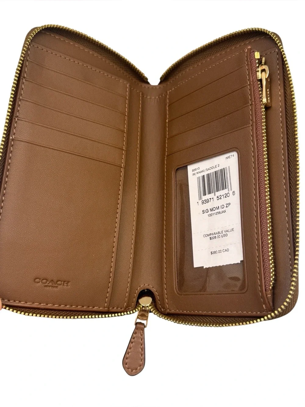 Coach brand size